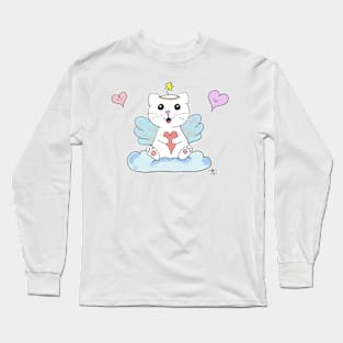 Guardian Angel Cat Long Sleeve T-Shirt